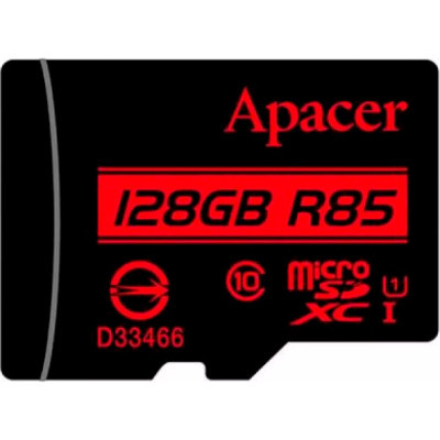 Карта памяти Apacer 128GB microSDXC class 10 UHS-I (AP128GMCSX10U5-RA) (U0911687)