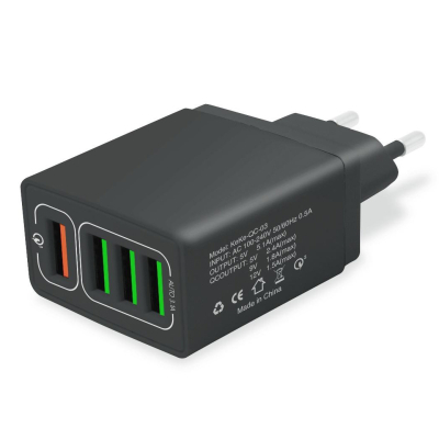 Зарядное устройство XoKo QC-405 4 USB 6.2A Black (QC-405-BK) (U0454594)