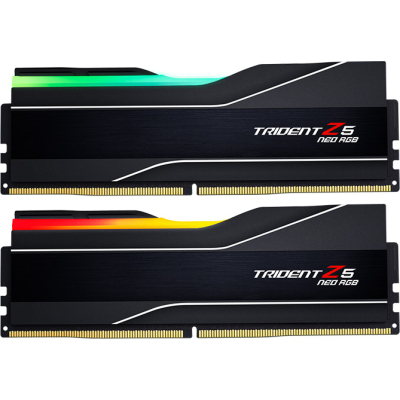 Модуль памяти для компьютера DDR5 32GB (2x16GB) 6000 MHz Trident Z5 NEO RGB for AMD G.Skill (F5-6000J3038F16GX2-TZ5NR) (U0847326)