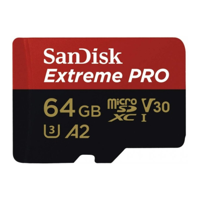 Карта пам'яті SanDisk 64GB microSDXC class 10 UHS-I U3 Extreme Pro V30 (SDSQXCU-064G-GN6MA) (U0655848)