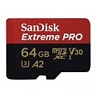 Карта памяти SanDisk 64GB microSDXC class 10 UHS-I U3 Extreme Pro V30 (SDSQXCU-064G-GN6MA)