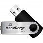 USB флеш накопитель Mediarange 64GB Black/Silver USB 2.0 (MR912) (U0862752)