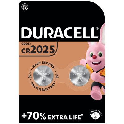 Батарейка Duracell CR 2025 / DL 2025 * 2 (5000394203907 / 5008922) (U0332665)