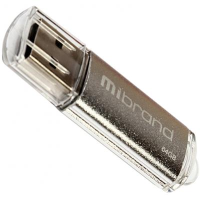 USB флеш накопитель Mibrand 64GB Cougar Silver USB 2.0 (MI2.0/CU64P1S) (U0538147)