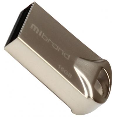 USB флеш накопичувач Mibrand 16GB Hawk Silver USB 2.0 (MI2.0/HA16M1S) (U0538159)