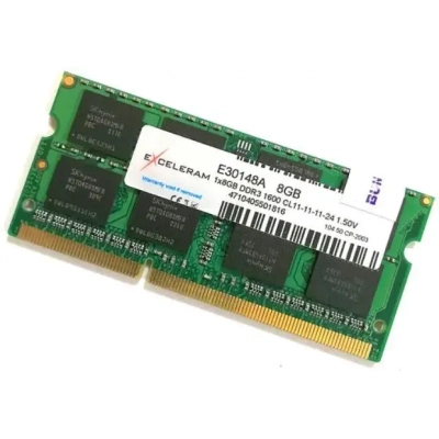 Модуль памяти для ноутбука SoDIMM DDR3 8GB 1600 MHz eXceleram (E30148A) (U0054816)