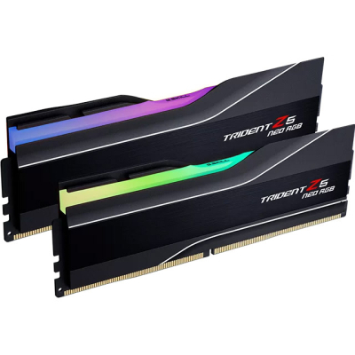 Модуль памяти для компьютера DDR5 64GB (2x32GB) 6000 MHz Trident Z5 NEO RGB G.Skill (F5-6000J3238G32GX2-TZ5NR) (U0815125)