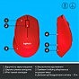 Мышка Logitech M330 Silent plus Red (910-004911) (U0205348)