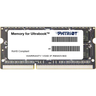 Модуль пам'яті для ноутбука SoDIMM DDR3L 4GB 1600 MHz Patriot (PSD34G1600L2S) (U0213140)