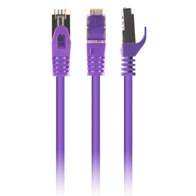 Патч-корд 5м S/FTP Cat 6A CU LSZH violet Cablexpert (PP6A-LSZHCU-V-5M) (U0399921)