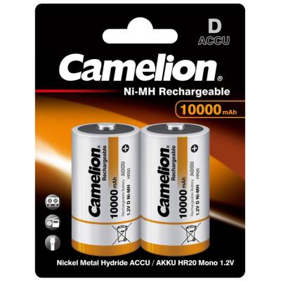 Акумулятор Camelion D 10000mAh Ni-MH * 2 R20-2BL (NH-D10000BP2) (U0507275)