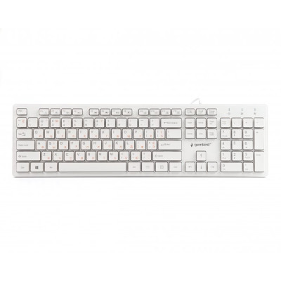 Клавіатура Gembird KB-MCH-03-W-UA USB White (KB-MCH-03-W-UA) (U0594708)