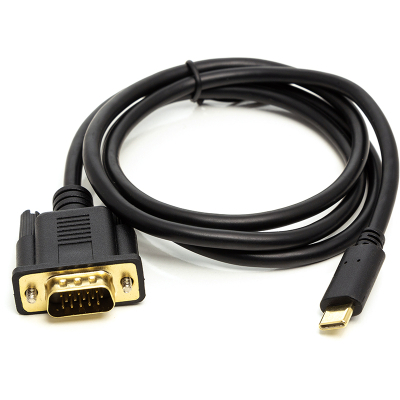 Перехідник USB Type-C 3.1 (M) to VGA (M) 1.0m PowerPlant (CA912117) (U0654839)