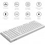 Клавіатура OfficePro SK985W Wireless/Bluetooth White (SK985W) (U0899515)