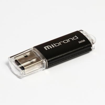USB флеш накопитель Mibrand 32GB Cougar Black USB 2.0 (MI2.0/CU32P1B) (U0534521)