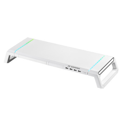 Підставка до монітора 2E GAMING, USB hub, backlight / RGB, White (2E-CPG-007-WT) (U0593904)