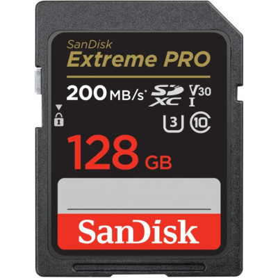 Карта памяти SanDisk 128GB SD class 10 UHS-I U3 V30 Extreme (SDSDXXD-128G-GN4IN) (U0746505)