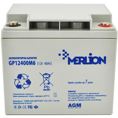 Батарея к ИБП Merlion 12V-40Ah (GP12400M6) (U0283702)