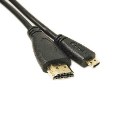 Кабель мультимедійний HDMI A to HDMI D (micro), 2.0m PowerPlant (KD00AS1274) (U0224407)