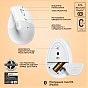 Мышка Logitech Lift for Mac Vertical Ergonomic Mouse Off White (910-006477) (U0736456)