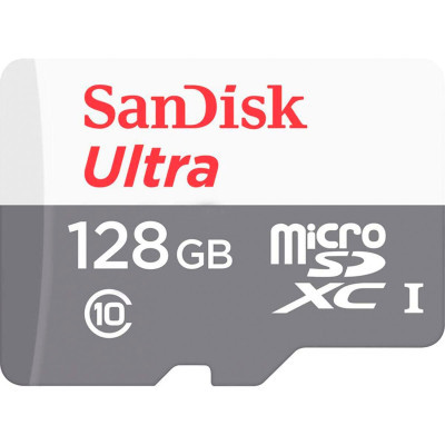 Карта пам'яті SanDisk 128GB microSDXC class 10 UHS-I Ultra (SDSQUNR-128G-GN3MN) (U0911693)