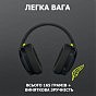 Навушники Logitech G435 Lightspeed Wireless Gaming Headset Black (981-001050) (U0589463)