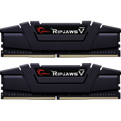 Модуль памяти для компьютера DDR4 16GB (2x8GB) 4400 MHz RipjawsV Black G.Skill (F4-4400C18D-16GVKC) (U0821663)