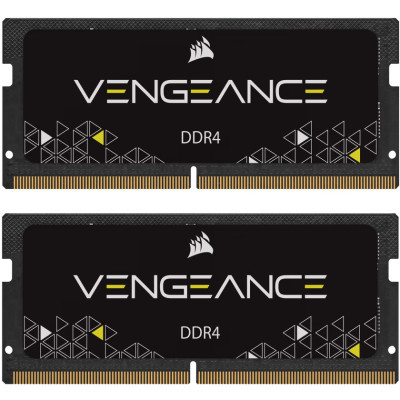 Модуль пам'яті для ноутбука SoDIMM DDR4 32GB (2x16GB) 3200 MHz Vengeance Corsair (CMSX32GX4M2A3200C22) (U0922435)