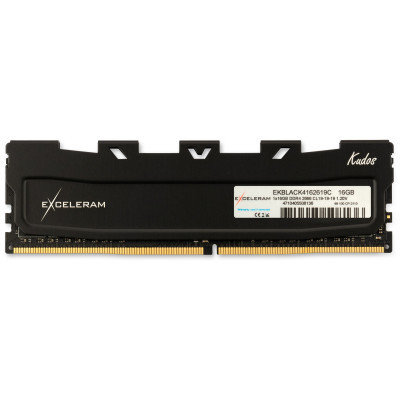 Модуль памяти для компьютера DDR4 16GB 2666 MHz Black Kudos eXceleram (EKBLACK4162619C) (U0446615)