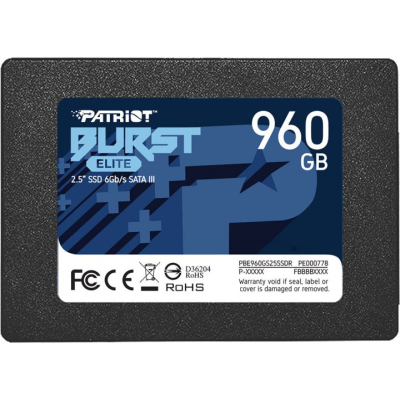 Накопитель SSD 2.5» 960GB Burst Elite Patriot (PBE960GS25SSDR) (U0696141)