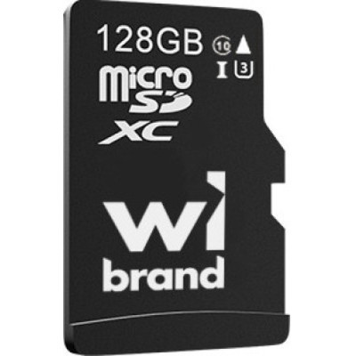 Карта памяти Wibrand 128GB mictoSD class 10 UHS-I U3 (WICDHU3/128GB) (U0933838)