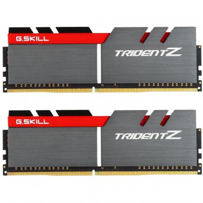 Модуль памяти для компьютера DDR4 16GB (2x8GB) 3200 MHz Trident Z Silver H/ Red G.Skill (F4-3200C16D-16GTZB) (U0255263)