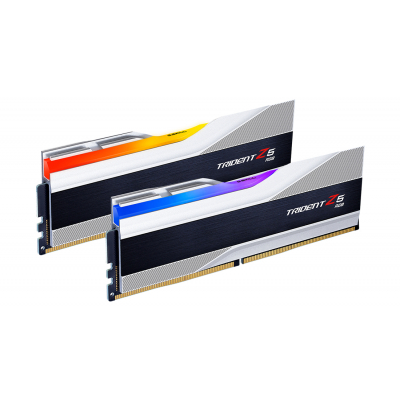 Модуль пам'яті для комп'ютера DDR5 32GB (2x16GB) 5600 MHz Trident Z5 RGB Silver G.Skill (F5-5600J3636C16GX2-TZ5RS) (U0645462)