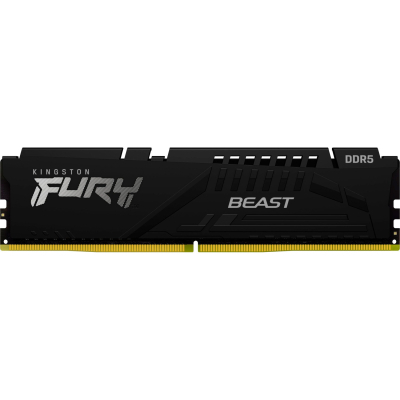 Модуль пам'яті для комп'ютера DDR5 16GB 6400 MHz Beast Black EXPO Kingston Fury (ex.HyperX) (KF564C32BBE-16) (U0944152)