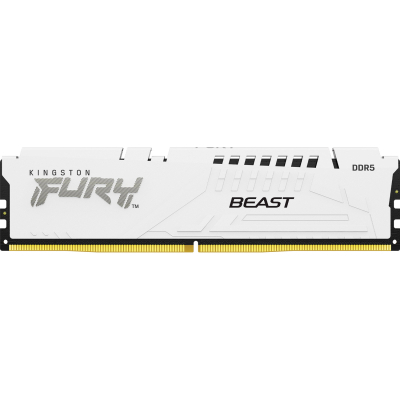 Модуль пам'яті для комп'ютера DDR5 16GB 6400 MHz Beast White XMP Kingston Fury (ex.HyperX) (KF564C32BW-16) (U0944159)