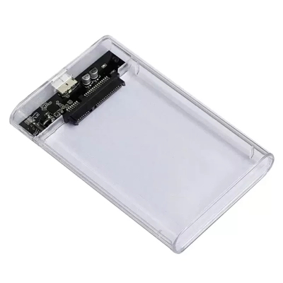 Кишеня зовнішня AgeStar 2.5», USB 3.2, 12.5 mm /15 mm HDD/SSD Transparent (3UB2P6 (Transparent)) (U0738650)