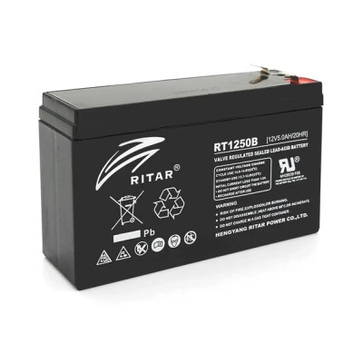 Батарея до ДБЖ Ritar AGM RT1250, 12V-5Ah (RT1250BL) (U0930187)