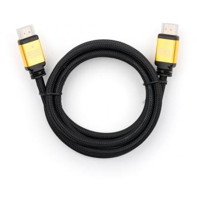 Кабель мультимедійний HDMI to HDMI 5 m metal V2.0 Vinga (VCPDCHDMI2VMM5BK) (U0310799)