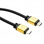 Кабель мультимедийный HDMI to HDMI 5 m metal V2.0 Vinga (VCPDCHDMI2VMM5BK) (U0310799)