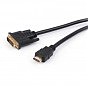 Кабель мультимедийный HDMI to DVI 24+1 5.0m Vinga (VCPHDMIDVI5) (U0485497)