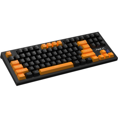 Клавіатура Aula F3032 Keycaps plus 21 Dark Yellow Keys KRGD Brown USB UA Black (6948391201740) (U0826113)