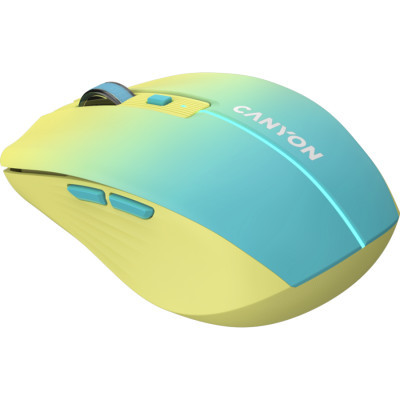 Мышка Canyon MW-44 LED Rechargeable Wireless/Bluetooth Yellow Blue (CNS-CMSW44UA) (U0914013)