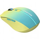 Мышка Canyon MW-44 LED Rechargeable Wireless/Bluetooth Yellow Blue (CNS-CMSW44UA)