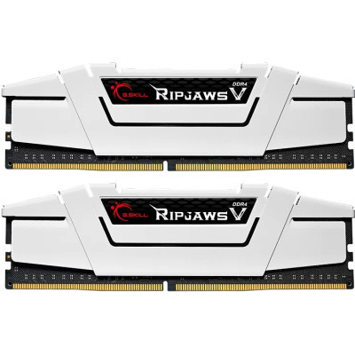 Модуль памяти для компьютера DDR4 32GB (2x16G) 3600 MHz RipjawsV White G.Skill (F4-3600C18D-32GVW) (U0922405)