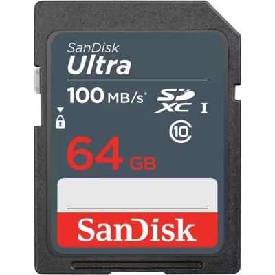 Карта памяти SanDisk 64GB SDXC class 10 UHS-1 (SDSDUNR-064G-GN3IN) (U0519954)