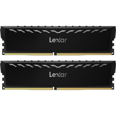 Модуль памяти для компьютера DDR4 16GB (2x8GB) 3600 MHz THOR Black Lexar (LD4U08G36C18LG-RGD) (U0922393)