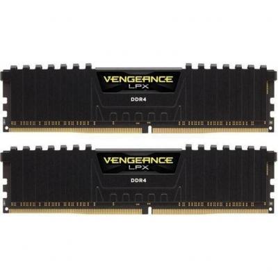 Модуль памяти для компьютера DDR4 16GB (2x8GB) 3600 MHz Vengeance LPX Black Corsair (CMK16GX4M2D3600C18) (U0376152)