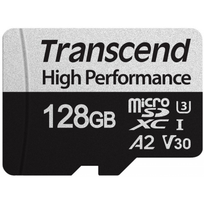 Карта памяти Transcend 128GB microSDXC class 10 UHS-I U3 A2 340S (TS128GUSD340S) (U0605174)