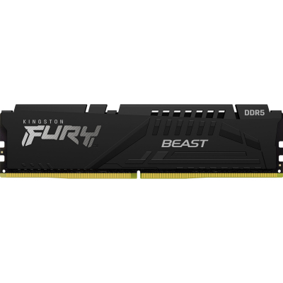 Модуль пам'яті для комп'ютера DDR5 16GB 6000 MHz Beast Black XMP Kingston Fury (ex.HyperX) (KF560C30BB-16) (U0944146)