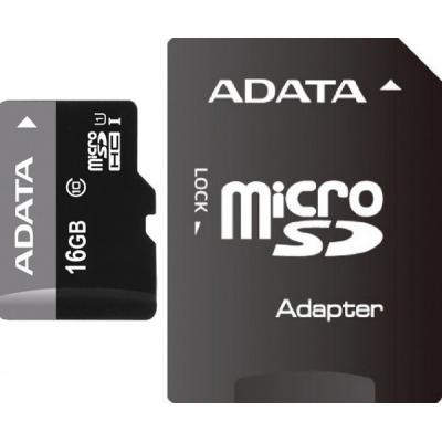 Карта памяти ADATA 16GB microSD class 10 UHS-I (AUSDH16GUICL10-RA1) (U0137951)